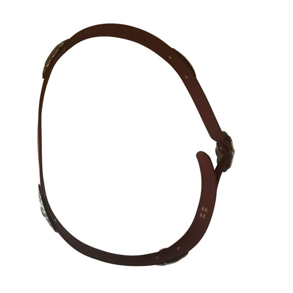 IDYLLWIND M. LAMBERT Womens XL (39-43) Brown Leather Concho Belt main image 10